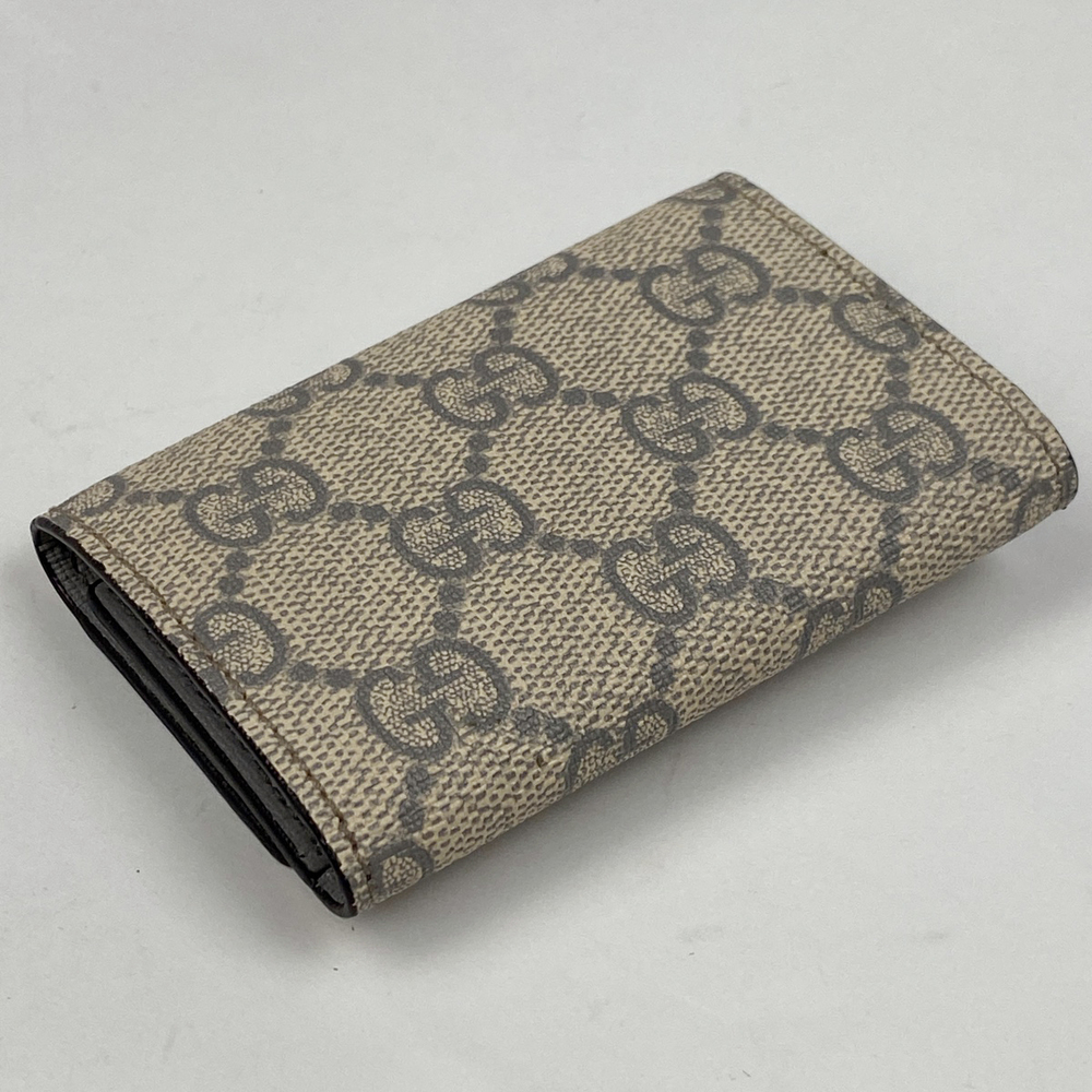 Gucci Gg Pattern 6 Row Key Case Leather White - image 2